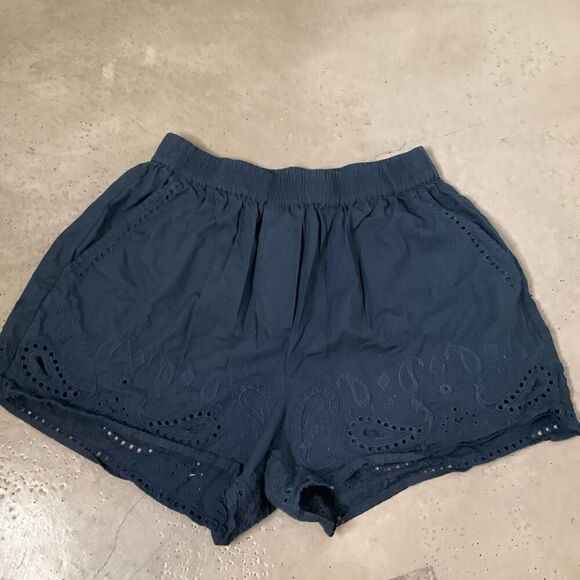 RAG & BONE Maye Broderie Anglaise Cotton Shorts - Picture 3 of 10